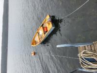 An all-purpose utility boat which is not really mine - it was repaired from a wreck by my brother and the engine belongs to Liv ...<br>I did some improvements: improvised the engine-installation (Mariner Viking 10/15 HP relocated from the S&oslash;rspeed) and some<br>other smaller things.