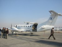 United Nations Humanitarian Services ran a shuttle service between Islamabad and Kabul (February 2002).