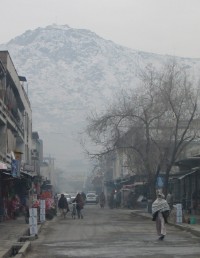 Chicken Street - a popular shopping street (February 2002).
