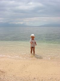 White sand at Sombrero Island.