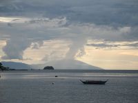 Mindoro's Mount Kalawite looms behind Sombrero Island.