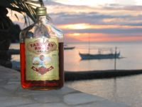 Tanduay rum and a setting sun.