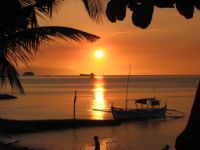 The sun sets in Barangay Ligaya.