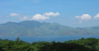 Subic Bay as seen from the former US military base.