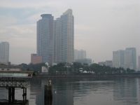 Roxas Boulevard in Manila, as seen from the Harbour View restaurant.
