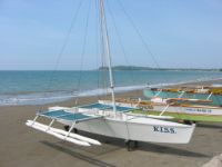 Sandy beach in Bauang south of San Fernando.