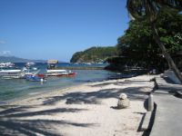 Small Lalaguna Beach with El Galleon's pier.