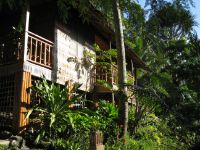 One of El Galleon resort's bamboo villas.
