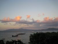Verde Island (to the right) as seen from Point's Bar at Small Lalaguna Beach.
