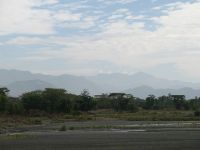 The western road offered some nice views towards Mounts Iglit - Baco national park.