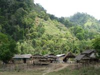 The Mangyan tribe is traditionally nomadic, and subsists on a combination of hunting and gathering and slash and burn farming. Deforestation, mining and immigration from neighbouring provinces have deprived the Mangyans of the land this lifestyle depends on. At closer look, this settlement looked everything but prosperous.