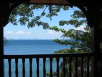 The second floor veranda had a panoramic view of Balayan Bay.