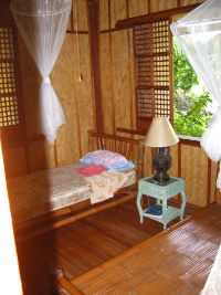 There were two bedrooms and a sala upstairs.